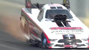 Slo-Mo: Bob Tasca III suffers explosion at Virginia NHRA Nationals