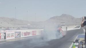 Austin Prock tests in Funny Car in Las Vegas