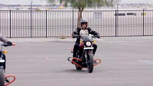 Alex Laughlin and Ashley Sanford at the Harley-Davidson Riding Academy