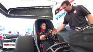 Bob Tasca III describes the starting procedure of a Funny Car