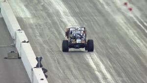 Ed The Outlaw Jones Stagecoach wheelstander put on a show at the Dodge NHRA Finals