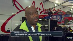 CHP Commissioner, Warren Stanley, at the 2017 Auto Club NHRA Finals