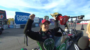 2021 Dodge//SRT NHRA Nationals Top Alcohol Dragster winner Rachel Meyer