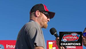 2021 Auto Club NHRA Finals Super Comp winner Cody Perkins