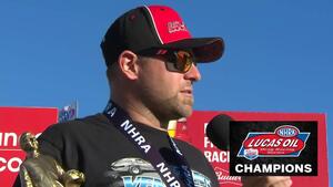 2021 Auto Club NHRA Finals Competition Eliminator winner Ryan Warter
