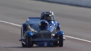 2018 DENSO Spark Plugs NHRA Four-Wide Nationals Super Gas Winner Michael Miller