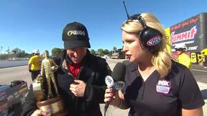 2018 AAA Insurance NHRA Midwest Nationals Pro Mod winner Stevie &quot;Fast&quot; Jackson