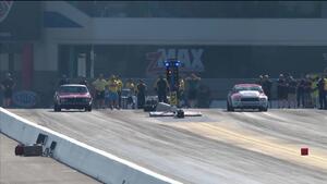 2019 NGK NHRA Four-Wide Nationals Stock Eliminator winner Drew Skillman