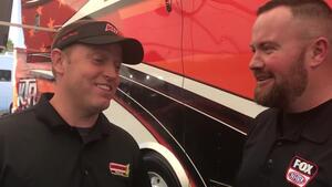 In the pits with Stevie Fast&quot;&quot; Jackson and NHRA&#039;s Brian Lohnes after he shocked the Pro Mod field in Gainesville