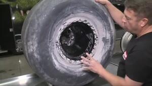 Rob Wendland on 3-piece Top Fuel tire