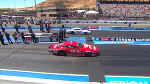 Erica Ender is the number one qualifier in Pro Stock at the 2022 Denso NHRA Sonoma Nationals