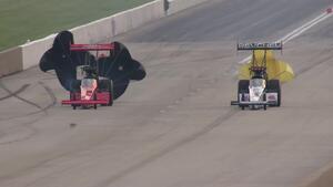 Mike Salinas is the No. 1 qualifier Friday in Top Fuel at the Gerber Collision &amp; Glass Route 66 NHRA Nationals