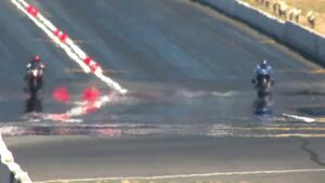 Gaige Herrera is the low qualifier in Pro Stock Motorcycle on Friday of the 2023 Flav-R-Pac NHRA Northwest Nationals