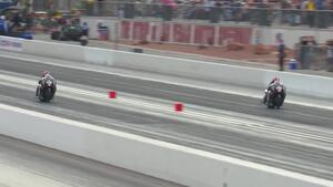 Gaige Herrera is the low qualifier in Pro Stock Motorcycle on Friday of the 2023 NHRA Nevada Nationals